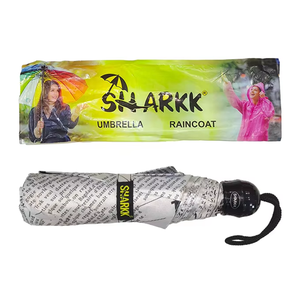 Paraguas Plegable Sharkk 19 Avenger 2 para Hombre y Mujer, Diseño de Periódico, Compacto, de Viaje, Resistente a la Lluvia, con Estructura de Hierro Resistente - Product Image 4