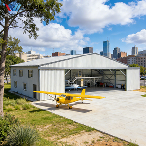 Almacenamiento y Mantenimiento: Nave de Almacenamiento de Aviones de Acero con Estructura en H Resistente - Product Image 1