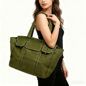 OEM offres promotionnelles vente en gros dame de luxe concepteur grand sac fourre-tout en cuir véritable pour femmes sacs à main - Product Image 2