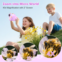 Portable Mini Handheld Electronic Microscope for Children's Early Education - a Cartoon Observation Mirror That Is Durable MS07