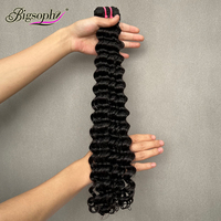 Paquetes de cabello humano de color natural Sdd profundo suelto Entrega rápida Paquetes de cabello indio de 10 a 20 pulgadas de proveedor de India para mujer