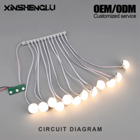 Ampoule LED murale 4W pour miroir, 12V DC, base en aluminium, coque ignifuge, OEM/ODM, IP41, connecteur SM