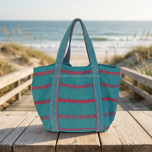 กระเป๋าถือ Kantha ตะเข็บมือวินเทจสไตล์อินเดียใหม่ - Product Image 3