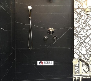 Piastrelle per Pavimenti in <span class=keywords><strong>Marmo</strong></span> Nero Lucido Cinese Nero Marquina/Margiuna, Grandi Lastre di <span class=keywords><strong>Marmo</strong></span> Belga dello Zimbabwe <span class=keywords><strong>con</strong></span> Venature Bianche - Product Image 4