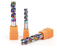 Outils de fraisage CNC, fraises en carbure HRC55, fraises à 3 dents pour aluminium, outil de coupe pour acrylique, bois, cuivre, plastique