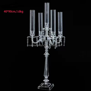 <span class=keywords><strong>Oro</strong></span> argento elegante acrilico candelabro <span class=keywords><strong>portacandele</strong></span> pilastro decorazione matrimonio tavolo centrotavola portatile chiaro <span class=keywords><strong>portacandele</strong></span> - Product Image 1