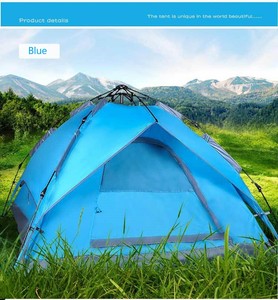 Type de compression automatique 3-4 personnes loisirs famille <span class=keywords><strong>Camping</strong></span> extérieur nouvelle tente à double usage double couche - Product Image 5