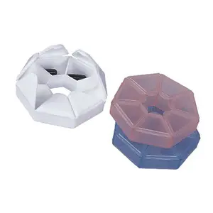 Boîte à pilules hebdomadaire hexagonale en plastique de 7 jours