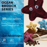 Atelier de broches étoile de mer à yeux bouleux : Créez une jolie étoile de mer à yeux mobiles avec des tiges en chenille – Choisissez parmi 10 couleurs amusantes