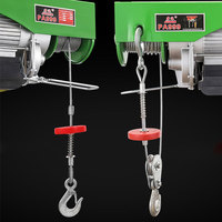 Mini polipasto de cuerda de alambre eléctrico, grúa inalámbrica con control remoto, 2 unidades