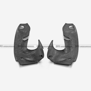 Couverture latérale de moteur en carbone sec de style OEM premium, 2 pièces, pour Ferrari F8 Cabriolet, amélioration de la garniture du compartiment moteur - Product Image 2