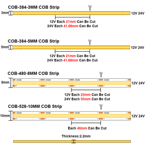 ไฟแถบ LED แบบยืดหยุ่น SXZM สีม่วง 320 ดวง/เมตร 12V 24V 8 มม. ความหนาแน่นสูง สำหรับตกแต่งห้องเกมอีสปอร์ต บาร์ - Product Image 5