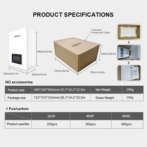 Eficiente sistema de calefacción eléctrico montado en la pared para uso doméstico y hotelero Operación en inglés Temporización inteligente Ahorro de energía - Product Image 6