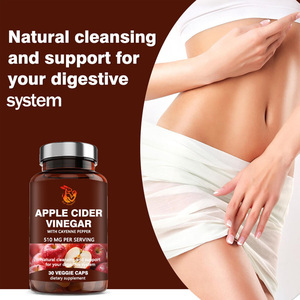 Cápsulas de vinagre de sidra de manzana OEM ODM con pimienta de cayena, limpieza natural y apoyo para su sistema digestivo. - Product Image 4