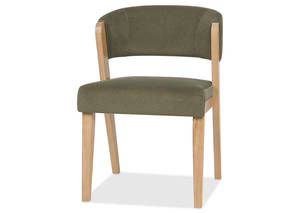Chaise de salle à manger moderne et simple en bois de frêne massif, rembourrée en tissu, durable, adaptée aux restaurants, cafés et hôtels - Product Image 3