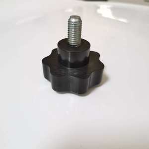 Pabrik bintang sekrup yang dapat disesuaikan kenop plastik tombol Bakelite hitam dengan benang untuk penggunaan lemari laci pintu - Product Image 6