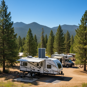 Kit d'énergie solaire V 200W 12V, 2 panneaux monocristallins 100W, pour camping-car, bateau, hors réseau, D0100XFETLG - Product Image 2