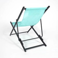 Chaise longue pliante d'extérieur en tissu, pour patio et plage, double usage, inclinable à cinq positions, chaise de camping et de loisirs avec structure en fer