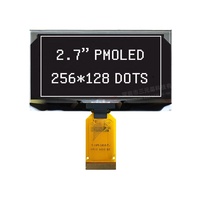 2,7 monocromo 256*128 módulo LCD SSD1363 controlador Spi I2c interfaz 256X128 pantalla OLED