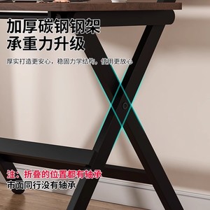 Adjustable Height Wood Desk 80x40cm Modern Minimalist Study Desk For Home Office Use - Product Image 4