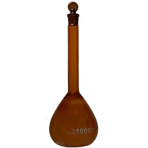 معمل الأواني الزجاجية معدات تجارب الكيمياء قارورة حجمية واضحة - Product Image 4