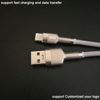 Cables USB Tipo C con Carcasa de Kirsites Dorada Anticorrosión, Cable de Carga Tipo C