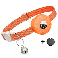 Coque en silicone Google Android (version internationale) pour traceur de collier pour chat/chiens (réfléchissante, avec clochette)