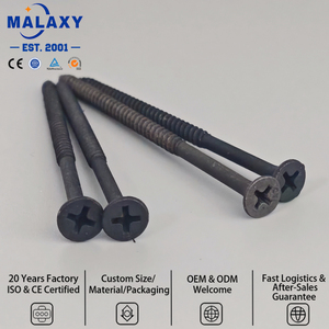 Tornillo <span class=keywords><strong>para</strong></span> paneles <span class=keywords><strong>de</strong></span> yeso Malaxy personalizable con cabeza <span class=keywords><strong>de</strong></span> trompeta <span class=keywords><strong>de</strong></span> fosfato negro y rosca gruesa - Product Image 2