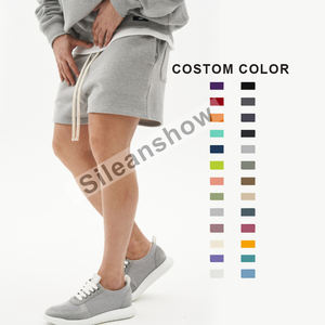 Shorts de jogging pour hommes en coton 100% bon marché en gros, style boxe personnalisé, décontractés, taille mi-haute, fermeture élastique, respirants, avec poches - Product Image 3