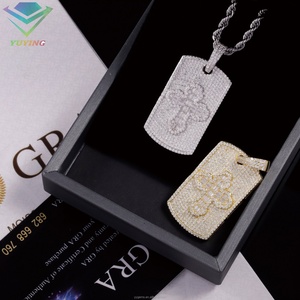 Fashion Diamond Cross <b>Pendant</b> <b>for</b> Necklace 925 Solid <b>Silver</b> Hip Hop <b>Pendant</b> VVS Moissanite <b>Pendant</b> <b>for</b> <b>Men</b> Women - Product Image 4