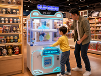 Machine à prix rotative avec clip lumineux LED pour centre de divertissement familial