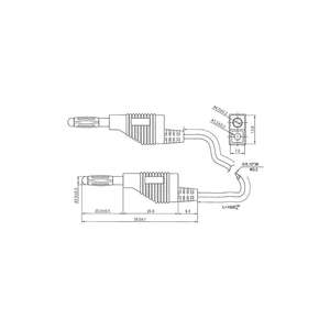 Velleman FILS DE TEST (FICHE BANANE MOULÉE 4mm) /NOIR - Product Image 2