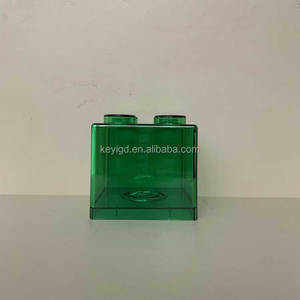 Venta al por mayor de plástico acrílico guardar moneda Banco ladrillo Le-go cajas de dinero para los niños - Product Image 6