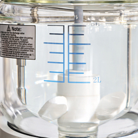 Réacteur en verre ultrasonique 5L à double enveloppe avec agitateur 20kHz pour réaction chimique en laboratoire