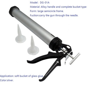600ml <strong>Manual</strong> Alloy <strong>Glue</strong> Dispenser <strong>Gun</strong> with Soft Glass Bucket Industrial Grade Sauce <strong>Caulking</strong> <strong>Gun</strong> - Product Image 2