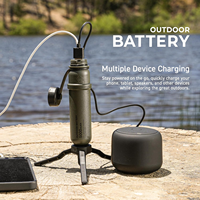 Chargeur portable robuste 5000mAh 15W USB-C à charge rapide, étanche IP67, résistant aux chocs, batterie externe tactique avec indicateur LED