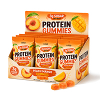 Bonbons Gommes Protéinés au Whey Marque Blanche Halal Énergie Sportive Suppléments Pré-Entraînement Végétaliens pour Adultes Croissance Musculaire