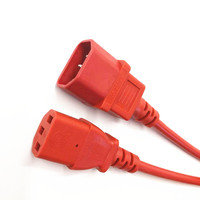 Cordon d'alimentation certifié IEC EU UK C13 Ho5vv-f 3g1.5mm2 VDE, cordon d'alimentation AC en PVC, 10A, pour utilisation avec des appareils ménagers