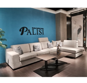 Ensemble de meubles canapés de salon modernes <span class=keywords><strong>pour</strong></span> villa ensemble de canapés d'angle de grande taille en forme de L avec <span class=keywords><strong>appui</strong></span>-<span class=keywords><strong>tête</strong></span> réglable - Product Image 1