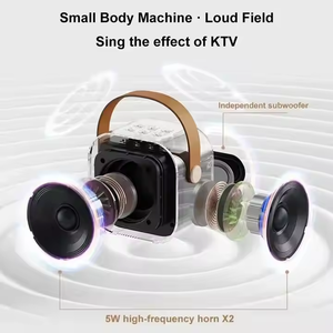 Bán Buôn Thời Trang K12 Kid Đồ Chơi Âm Thanh Thanh Mini Xách Tay Ngoài Cửa KTV Home Đảng Bt Karaoke Máy Nghe Nhạc Loa Không Dây Với <span class=keywords><strong>Microphone</strong></span> - Product Image 5