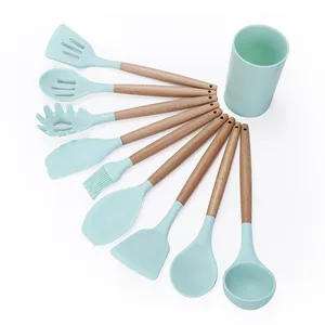 Kitchen Utensil Set Cookware Dinnerware Sets Silicone Cooking Tool Set Box 10 Classic Sustainable Silicone Kitchenware 10 Pcs