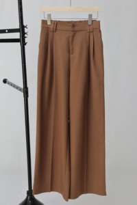 Pantaloni a Gamba Larga di Alta Qualità per Donna, su Misura, a Vita Alta, per Ufficio e Casual, Pantaloni Eleganti da Donna - Product Image 3