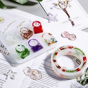 Оптовая продажа Diy Кристалл Капля клей ювелирные изделия Плесень силиконовые кольца формы - Product Image 4