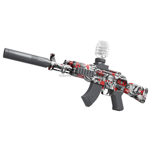 AK47 Graffiti elettrico <span class=keywords><strong>Gel</strong></span> palla per pistola giocattolo 66cm <span class=keywords><strong>di</strong></span> lunghezza doppia modalità (Auto e manuale) sicuro per il gioco all'aperto materiale ABS per i bambini - Product Image 4