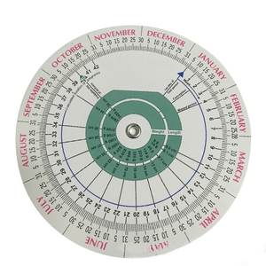 SZMIQU Tableau des roues de l'hôpital Calculatrice personnalisée pas cher Table tournante de <span class=keywords><strong>grossesse</strong></span> Calculatrice de <span class=keywords><strong>date</strong></span> d'échéance de <span class=keywords><strong>grossesse</strong></span> Règle de gynécologue - Product Image 3