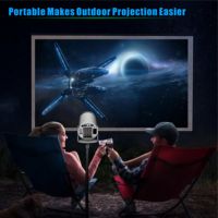 Proyektor cerdas HY300 Por Lcd, proyektor baru Android 4k portabel Film pintar teater rumah Wifi6
