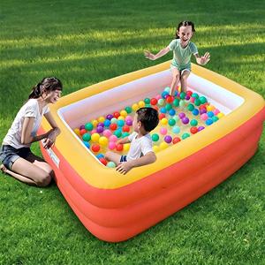 Piscina Inflable Rectangular de PVC Resistente para Niños, para Fiestas Acuáticas en el Patio Trasero - Product Image 2