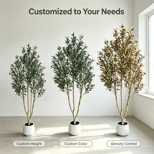 Olivier artificiel fruitier 150 cm, réaliste, faux <span class=keywords><strong>Olea</strong></span> <span class=keywords><strong>Europaea</strong></span> en pot, pour la décoration de la maison, du salon, de la terrasse et du balcon - Product Image 3