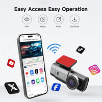 Mini Dashcam cachée Dash Cam avec enregistrement avant et arrière 4k/1080p Uhd 2160p petit Dvr de voiture Wifi 1.47 "pour véhicules