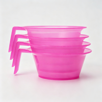 Bol de mélange pour coloration capillaire en plastique avec poignée, bol gradué pour teinture capillaire, pour salon et coloration à domicile